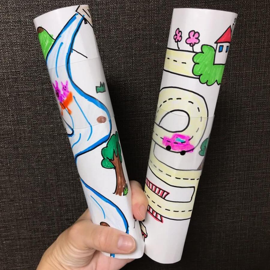 動画ばかりの雨の日に!スルスル動かせる「カーゲーム」に息子がハマった!厚紙とクリアファイルで簡単手作り♪