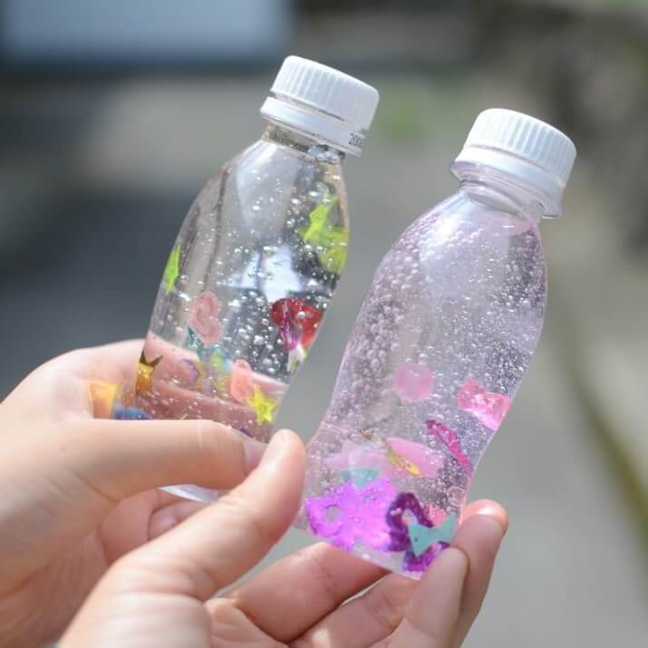 【心が落ち着くと大人気】「センサリーボトル」子どもの持ちやすさ優先なら「R-1」の空きボトルが大正解!