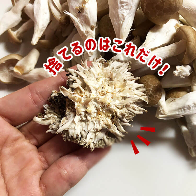 「ぶなしめじ」食べられる部分まで捨ててない?まな板を汚さずに石づきだけを取る裏ワザに目からウロコ!